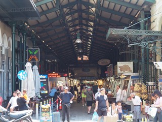 Das war die Markthalle, die ich Gestern Nacht fotografiert hatte