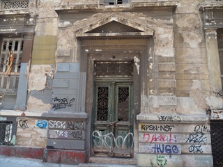 Ein Stadtvilla die, wie viele, Heute nur noch ein Ruine ist.