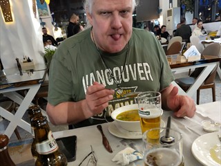 Ich habe Fischsuppe