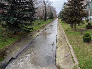 Kleiner <wurgs> Kanal. Man beachte den Pointer mit seinem Freund (Balto?)
