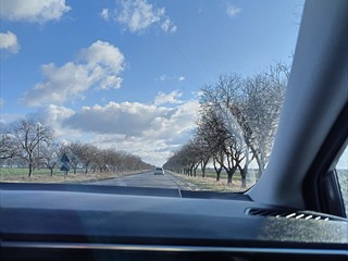 Die Polizei fährt hier dauernd die Strasse rauf und runter